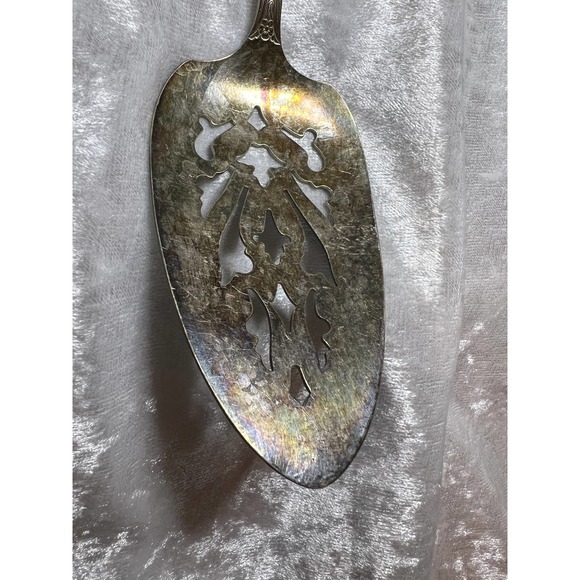 National Silver Co. Siverplate 1930's Princess Royal Pie Server Slotted Serving - Picture 3 of 7